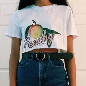 Misguided Peachy 1979 Crop Top